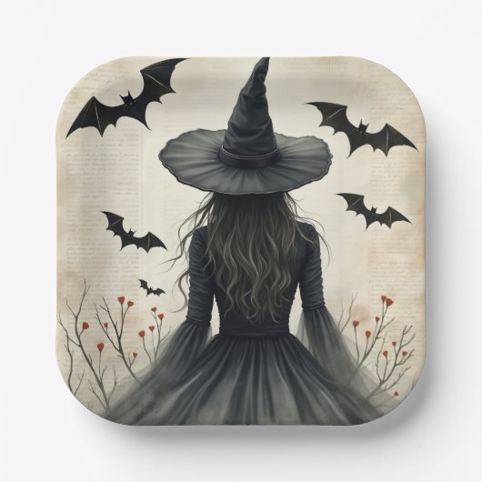 Zauberhexe Pappteller (Vorderseite)