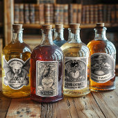 Zauberhexen Flaschenkasten Halloween-Gewürzmarken Aufkleber