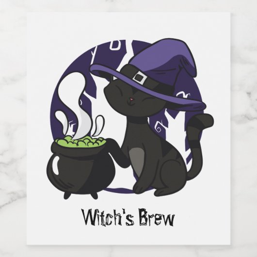 Zauberhexen Weinetikett (Einzelnes Label)