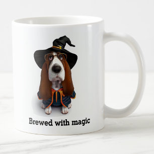 Zauberhund-Basset-Hound-Hexenmeister-Hund Kaffeetasse