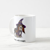 Zauberhund für Zauberer Kaffeetasse (Vorderseite Links)