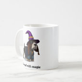 Zauberhund für Zauberer Kaffeetasse (Vorderseite Links)