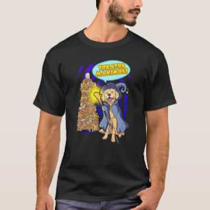 Zauberhund Golden Retriever Magic Wand Casting Spe T-Shirt