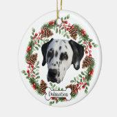 Zauberhund Keramik Ornament (Links)