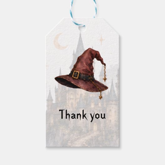 Zauberhut Danke schön Geschenkanhänger (Vorderseite)
