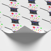 Zauberhut und Wand Geschenkpapier (Ecke)