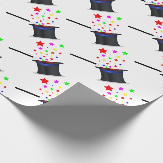 Zauberhut und Wand Geschenkpapier (Ecke)