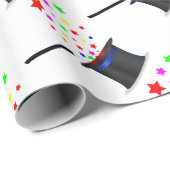 Zauberhut und Wand Geschenkpapier (Rolleneckpunkt)