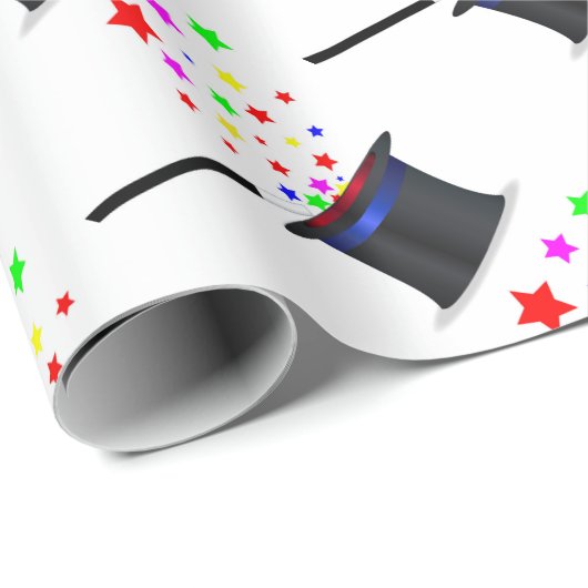 Zauberhut und Wand Geschenkpapier (Rolleneckpunkt)