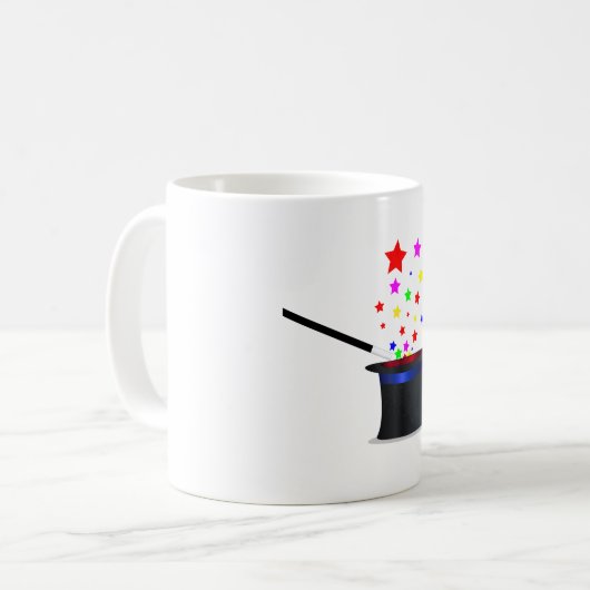 Zauberhut und Wand Kaffeetasse (Vorderseite Links)