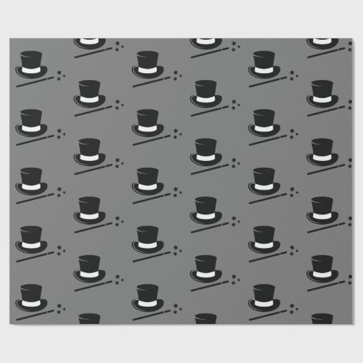 Zauberhutdruck  geschenkpapier (Flach)