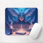 Zauberin beim Vorbereiten eines Zaubers Mousepad (Mit Mouse)