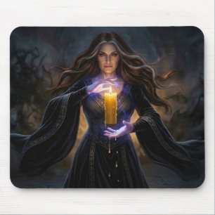 Zauberin der arkane Kerze Mousepad