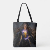 Zauberin der arkanen Kerze Tasche (Rückseite)