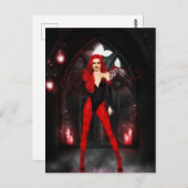 Zauberin für Blutschwingenzauber Postkarte (Vorne/Hinten)