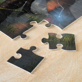 Zauberin kämpft gegen einen Drachen Puzzle (Seite)