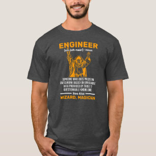 Zauberingenieur Definition Bau Maschinenbau T-Shirt