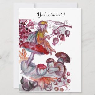 ZAUBERISCHES PILZBLÄTTCHEN EINLADUNG