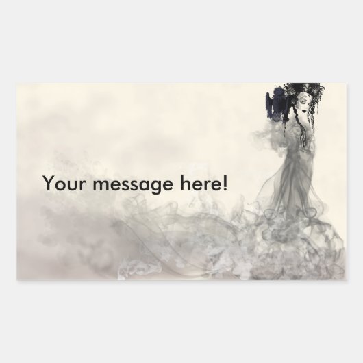 Zauberkaster Rechteckiger Aufkleber (Vorderseite)