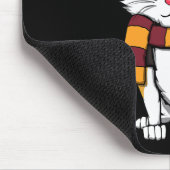 Zauberkatze mit Gläsern, die katzenreich sind Mousepad (Ecke)