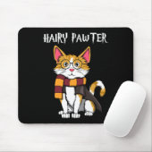 Zauberkatze mit Gläsern, die katzenreich sind Mousepad (Mit Mouse)