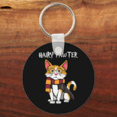 Zauberkatze mit Gläsern, die katzenreich sind Schlüsselanhänger (Vorderseite)