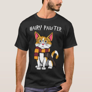 Zauberkatze mit Gläsern, die katzenreich sind T-Shirt