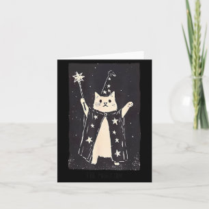 Zauberkatze seltsame lustige Tarotkarte Der Magier Karte