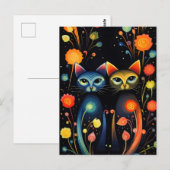 Zauberkatzen Postkarte (Vorne/Hinten)