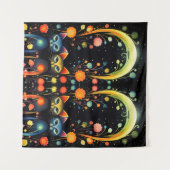 Zauberkatzen Wandteppich (Vorderseite (Horizontal))