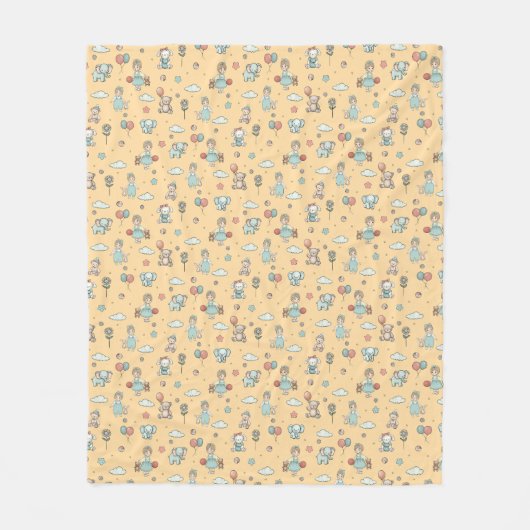 Zauberkinder Fleecedecke (Vorderseite)