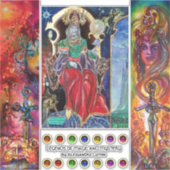 Zauberkönig, epische Schwerter, Excalibur, Durenda Aufkleber (Vorderseite)