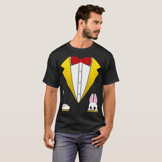 Zauberkostüm Funny Tuxedo für Kinder Erwachsene_1 T-Shirt (Vorne ganz)