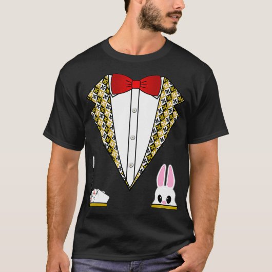 Zauberkostüm Funny Tuxedo für Kinder Erwachsene T-Shirt (Vorderseite)