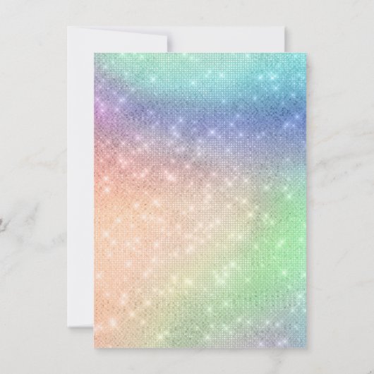 Zauberkuchen | Fantasy Watercolor Dusche Einladung (Rückseite)