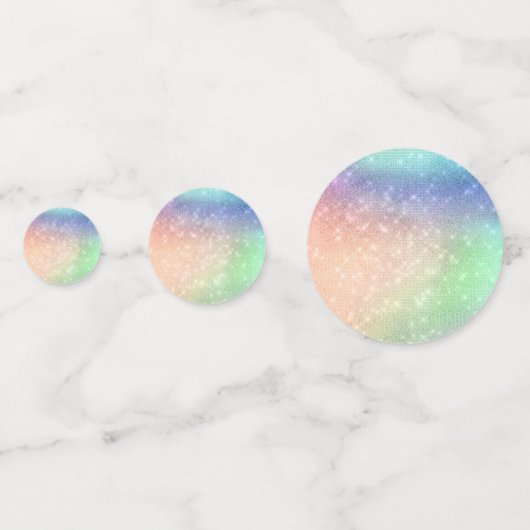 Zauberkuchen | Fantasy Watercolor Party Konfetti (Rückseiten)