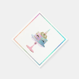 Zauberkuchen Fantasy Watercolor Party Serviette