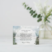 Zauberkunstkarte für Winterfreitoten Begleitkarte (Stehend Vorderseite)