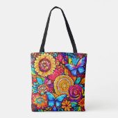 Zauberkunstwerk für Schmetterlingsflora Tasche (Rückseite)