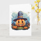 Zauberkürbis Karte (Gelbe Blume)