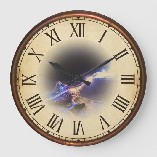 Zauberlampe Große Wanduhr (Vorderseite)