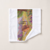 Zauberlandschaft Badhandtuch Set (Waschlappen)