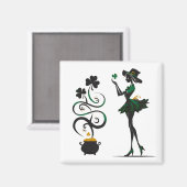 Zaubermädchen Magnet (Vorderseite/Rückseite)