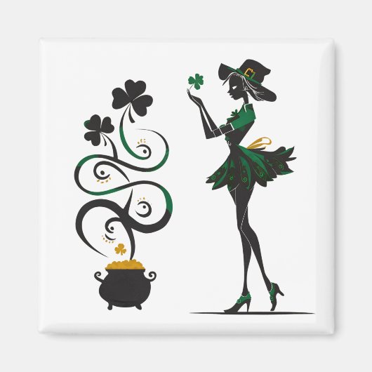 Zaubermädchen Magnet (Vorne)