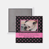 Zaubermagazin für rosa und schwarze Hunde Magnet (Vorderseite/Rückseite)