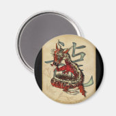 Zaubermagnete für Chinesische Rotdrachen Magnet (Vorderseite/Rückseite)