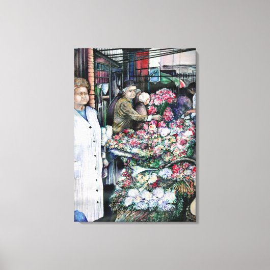 Zaubermoment auf dem Misloc-Markt in Ungarn Leinwanddruck (Vorderseite)