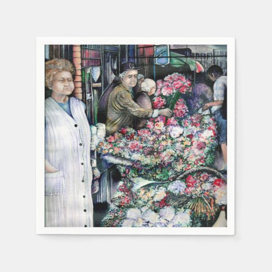 Zaubermoment auf dem Misloc-Markt Serviette (Vorderseite)