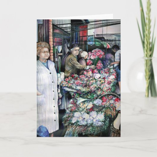 Zaubermoment auf dem Misloc-Markt Ungarn Grußwagen Karte (Vorderseite)