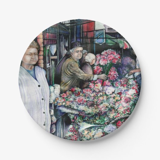 Zaubermoment auf dem Raketenmarkt Pappteller (Vorderseite)